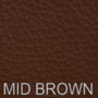 Mid Brown Leather Steering Wheel Cover