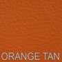 Orange Tan Leather Steering Wheel Cover