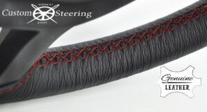 for MERCEDES BENZ ACTROS TRUCK * Black Leather Steering Wheel Cover ** Choose Color Stitch - Image 7