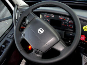 VOLVO VNL 630 00-18 Black Leather Steering Wheel Cover ** Choose Color Stitch