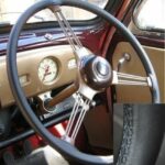 For VW BEETLE 1302 1951 1973 Black Leather Steering Wheel Cover ** Choose Color Stitch
