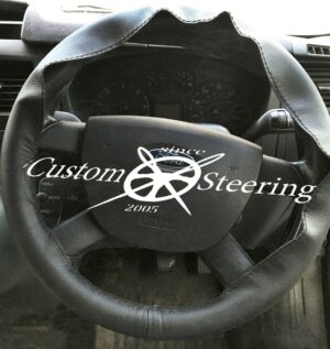 FORD TRANSIT MK7 06-12 Leather Steering Wheel Cover with Black Stitch ** MANY COLORS LEATHER - Image 4