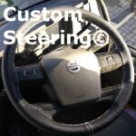 FORD VOLVO FH 4 SERIES Leather Steering Wheel Cover with White Stitch ** MANY COLORS LEATHER
