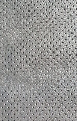 for Mercedes- Benz C class III 204 GREY PERFORATED LEATHER STEERING WHEEL COVER - Image 5