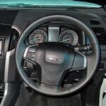 FITS Isuzu D-Max II Real Black Leather Steering Wheel Cover ** choose color thread