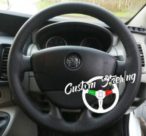 for VAUXHALL VIVARO MK2 2014 - 2018 PERFORATED LEATHER STEERING WHEEL COVER ** choose color stitch