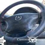 for MERCEDES SPRINTER 04-13 PERFORATED LEATHER STEERING WHEEL COVER **** select colour thread
