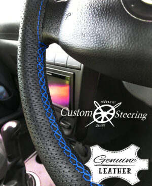 for MERCEDES BENZ ACTROS TRUCK * 2018 - present * Black Perfotated Leather Steering Wheel Cover ** Choose Color Stitch - Image 7