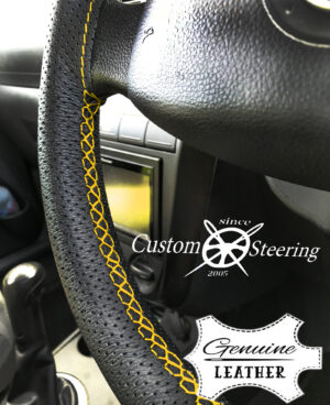 for MERCEDES BENZ ACTROS TRUCK * 2018 - present * Black Perfotated Leather Steering Wheel Cover ** Choose Color Stitch - Image 11