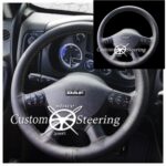 for DAF CF 1997-2020 Black Perfotated Leather Steering Wheel Cover ** Choose Color Stitch