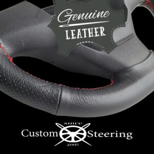 Smooth & Perforated Leather Steering Wheel Cover for CITROEN DISPATCH III 16-22 ** select colour thread - Image 2