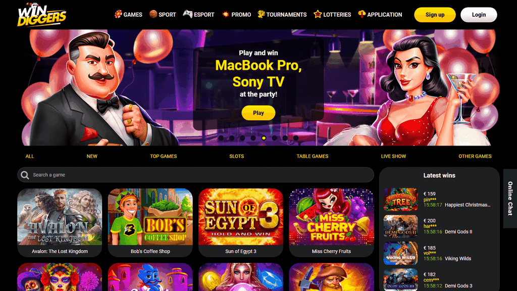 Win Diggers Online Casino Testimonial: Get a Bonus offer 450% up to euro 3,000