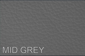 Mid Grey Leather Steering Wheel Cover