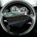 Bmw X3 E83 Black Leather Steering Wheel Cover